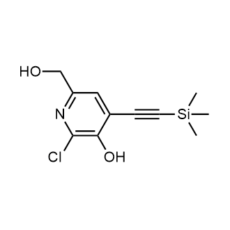 2-Chloro-6-(hydroxymethyl)-4-[2-(trimethylsilyl)ethynyl]pyridin-3-ol|CS-0518729