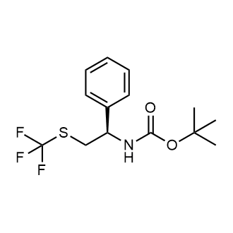 Tert-butyl (R)-(1-phenyl-2-((trifluoromethyl)thio)ethyl)carbamate|CS-0518995