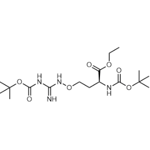 Ethyl (S)-11-((tert-butoxycarbonyl)amino)-6-imino-2,2-dimethyl-4-oxo-3,8-dioxa-5,7-diazadodecan-12-oate|CS-0519208