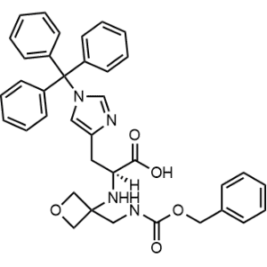 N-[3-[[[(phenylmethoxy)carbonyl]amino]methyl]-3-oxetanyl]-1-(triphenylmethyl)-D-Histidine|CS-0519272
