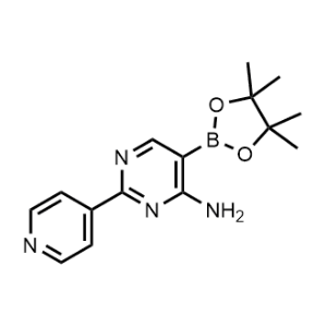 2-(Pyridin-4-yl)-5-(4,4,5,5-tetramethyl-1,3,2-dioxaborolan-2-yl)pyrimidin-4-amine|CS-0519468