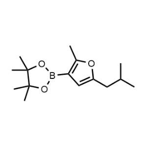 2-(5-Isobutyl-2-methylfuran-3-yl)-4,4,5,5-tetramethyl-1,3,2-dioxaborolane|CS-0519485
