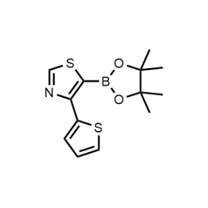 5-(4,4,5,5-Tetramethyl-1,3,2-dioxaborolan-2-yl)-4-(thiophen-2-yl)thiazole|CS-0519492