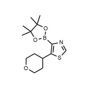 5-(Tetrahydro-2H-pyran-4-yl)-4-(4,4,5,5-tetramethyl-1,3,2-dioxaborolan-2-yl)thiazole|CS-0519494