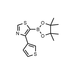 5-(4,4,5,5-Tetramethyl-1,3,2-dioxaborolan-2-yl)-4-(thiophen-3-yl)thiazole|CS-0519510