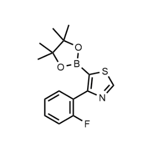 4-(2-Fluorophenyl)-5-(4,4,5,5-tetramethyl-1,3,2-dioxaborolan-2-yl)thiazole|CS-0519532