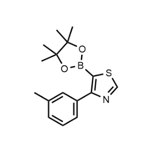 5-(4,4,5,5-Tetramethyl-1,3,2-dioxaborolan-2-yl)-4-(m-tolyl)thiazole|CS-0519610