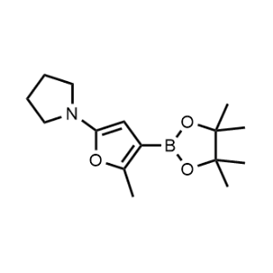 1-(5-Methyl-4-(4,4,5,5-tetramethyl-1,3,2-dioxaborolan-2-yl)furan-2-yl)pyrrolidine|CS-0519617
