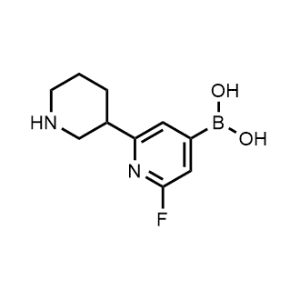 (2-Fluoro-6-(piperidin-3-yl)pyridin-4-yl)boronic acid|CS-0519696