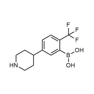 (5-(Piperidin-4-yl)-2-(trifluoromethyl)phenyl)boronic acid|CS-0520044