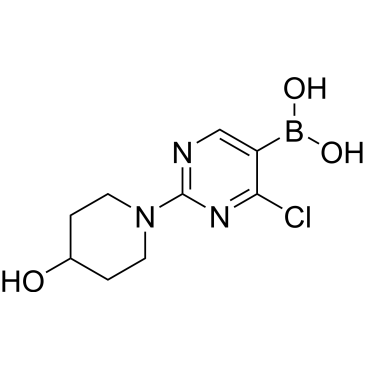 (4-Chloro-2-(4-hydroxypiperidin-1-yl)pyrimidin-5-yl)boronic acid|CS-0520108