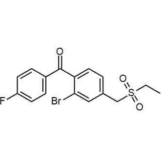 (2-Bromo-4-((ethylsulfonyl)methyl)phenyl)(4-fluorophenyl)methanone|CS-0520646