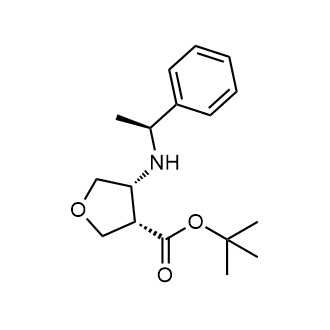 Tert-butyl (3S,4R)-4-(((S)-1-phenylethyl)amino)tetrahydrofuran-3-carboxylate|CS-0520654