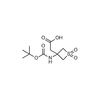 2-(3-((Tert-butoxycarbonyl)amino)-1,1-dioxidothietan-3-yl)acetic acid|CS-0520759