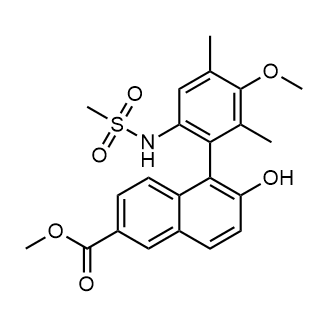 Methyl 6-hydroxy-5-(3-methoxy-2,4-dimethyl-6-(methylsulfonamido)phenyl)-2-naphthoate|CS-0520970
