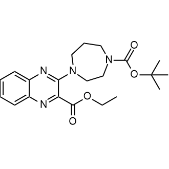 Ethyl 3-(4-(tert-butoxycarbonyl)-1,4-diazepan-1-yl)quinoxaline-2-carboxylate|CS-0521110