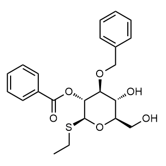 (2S,3R,4S,5R,6R)-4-(benzyloxy)-2-(ethylthio)-5-hydroxy-6-(hydroxymethyl)tetrahydro-2H-pyran-3-yl benzoate|CS-0521173