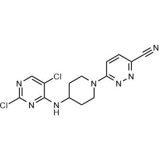 6-(4-((2,5-Dichloropyrimidin-4-yl)amino)piperidin-1-yl)pyridazine-3-carbonitrile|CS-0521339