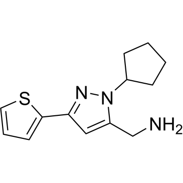 (1-Cyclopentyl-3-(thiophen-2-yl)-1H-pyrazol-5-yl)methanamine|CS-0521600