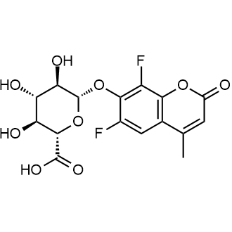 (2S,3S,4S,5R,6S)-6-((6,8-difluoro-4-methyl-2-oxo-2H-chromen-7-yl)oxy)-3,4,5-trihydroxytetrahydro-2H-pyran-2-carboxylic acid|CS-0522488