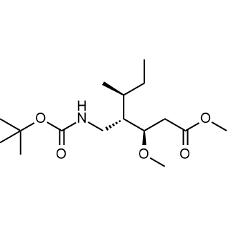 Methyl (3R,4S,5S)-4-(((tert-butoxycarbonyl)amino)methyl)-3-methoxy-5-methylheptanoate|CS-0522584