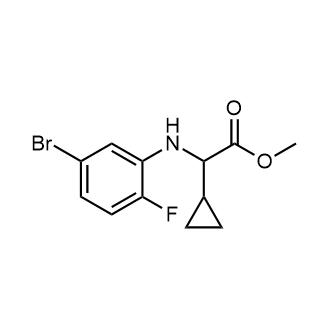 Methyl 2-((5-bromo-2-fluorophenyl)amino)-2-cyclopropylacetate|CS-0522662