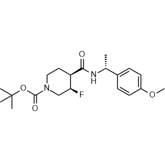 Tert-butyl (3R,4S)-3-fluoro-4-(((R)-1-(4-methoxyphenyl)ethyl)carbamoyl)piperidine-1-carboxylate|CS-0522692