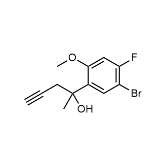 2-(5-Bromo-4-fluoro-2-methoxyphenyl)pent-4-yn-2-ol|CS-0523050