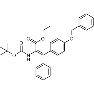 Ethyl 3-(4-(benzyloxy)phenyl)-2-((tert-butoxycarbonyl)amino)-3-phenylacrylate|CS-0523060