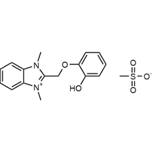 1H-Benzimidazolium, 2-[(2-hydroxyphenoxy)methyl]-1,3-dimethyl-, methanesulfonate 1:1|CS-0523119