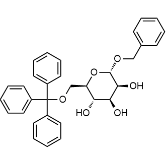 (2S,3S,4S,5S,6R)-2-(benzyloxy)-6-((trityloxy)methyl)tetrahydro-2H-pyran-3,4,5-triol|CS-0523226