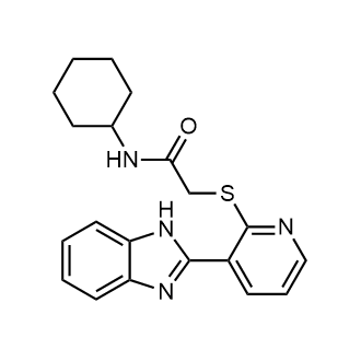 2-((3-(1H-benzo[d]imidazol-2-yl)pyridin-2-yl)thio)-N-cyclohexylacetamide|CS-0523642