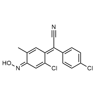 2-(2-Chloro-4-(hydroxyimino)-5-methylcyclohexa-2,5-dien-1-ylidene)-2-(4-chlorophenyl)acetonitrile|CS-0523668