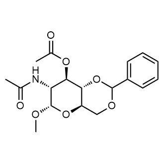 (4AR,6S,7R,8R,8aS)-7-acetamido-6-methoxy-2-phenylhexahydropyrano[3,2-d][1,3]dioxin-8-yl acetate|CS-0524375
