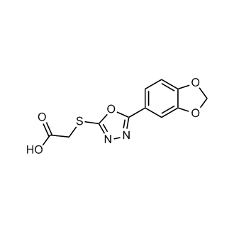 2-((5-(Benzo[d][1,3]dioxol-5-yl)-1,3,4-oxadiazol-2-yl)thio)acetic acid|CS-0524381