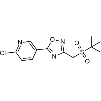 3-((Tert-butylsulfonyl)methyl)-5-(6-chloropyridin-3-yl)-1,2,4-oxadiazole|CS-0524440