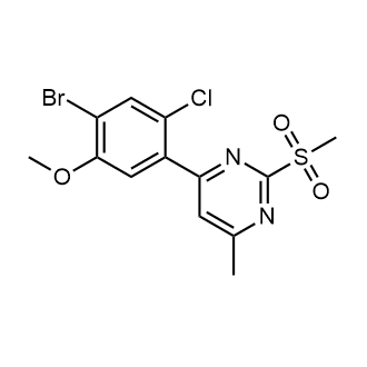4-(4-Bromo-2-chloro-5-methoxyphenyl)-6-methyl-2-(methylsulfonyl)pyrimidine|CS-0525137