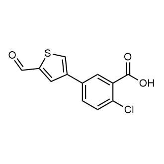 2-Chloro-5-(5-formylthiophen-3-yl)benzoic acid|CS-0525475