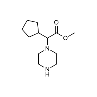 Methyl 2-cyclopentyl-2-(piperazin-1-yl)acetate|CS-0525639