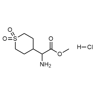 Methyl 2-amino-2-(1,1-dioxidotetrahydro-2H-thiopyran-4-yl)acetate hydrochloride|CS-0525881