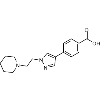 4-(1-(2-(Piperidin-1-yl)ethyl)-1H-pyrazol-4-yl)benzoic acid|CS-0526076