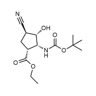 Ethyl (1R,2R,3S,4S)-2-((tert-butoxycarbonyl)amino)-4-cyano-3-hydroxycyclopentane-1-carboxylate|CS-0526369
