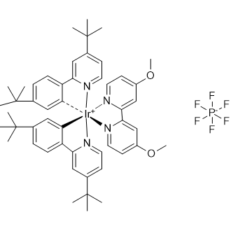 Iridium(1+), bis(acetonitrile)bis[2-[5-(1,1-dimethylethyl)-2-benzoxazolyl-κN3]phenyl-κC]-, (OC-6-13-Λ)-, hexafluorophosphate(1-) 1:1|CS-0526954