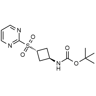 tert-Butyl ((1r,3r)-3-(pyrimidin-2-ylsulfonyl)cyclobutyl)carbamate|CS-0527520