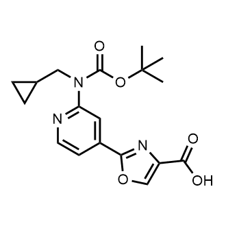 2-(2-((tert-Butoxycarbonyl)(cyclopropylmethyl)amino)pyridin-4-yl)oxazole-4-carboxylic acid|CS-0528489