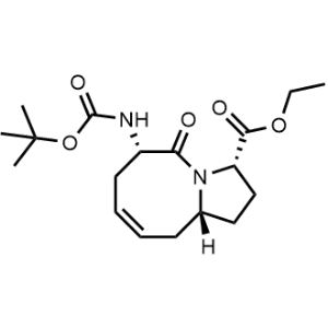 (3S,6S,10aR,Z)-Ethyl 6-((tert-butoxycarbonyl)amino)-5-oxo-1,2,3,5,6,7,10,10a-octahydropyrrolo[1,2-a]azocine-3-carboxylate|CS-0528777