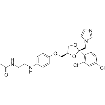 rel-N-(2-((4-(((2R,4S)-2-((1H-Imidazol-1-yl)methyl)-2-(2,4-dichlorophenyl)-1,3-dioxolan-4-yl)methoxy)phenyl)amino)ethyl)acetamide Ketoconazole Impurity|CS-0529008