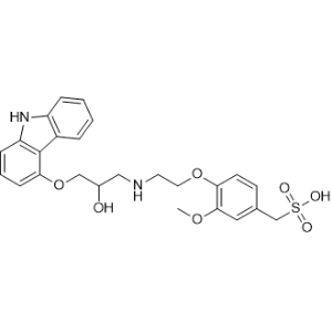 (4-(2-((3-((9H-Carbazol-4-yl)oxy)-2-hydroxypropyl)amino)ethoxy)-3-methoxyphenyl)methanesulfonic acid Carvedilol Impurity|CS-0529191