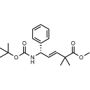 Methyl (S,E)-5-((tert-butoxycarbonyl)amino)-2,2-dimethyl-5-phenylpent-3-enoate|CS-0529412