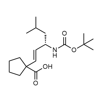 (S,E)-1-(3-((tert-Butoxycarbonyl)amino)-5-methylhex-1-en-1-yl)cyclopentane-1-carboxylic acid|CS-0529415